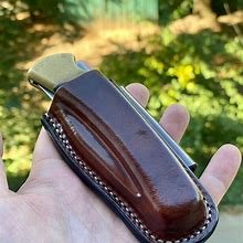 buck 110 brown leather sheath wholesale RFQ reference image