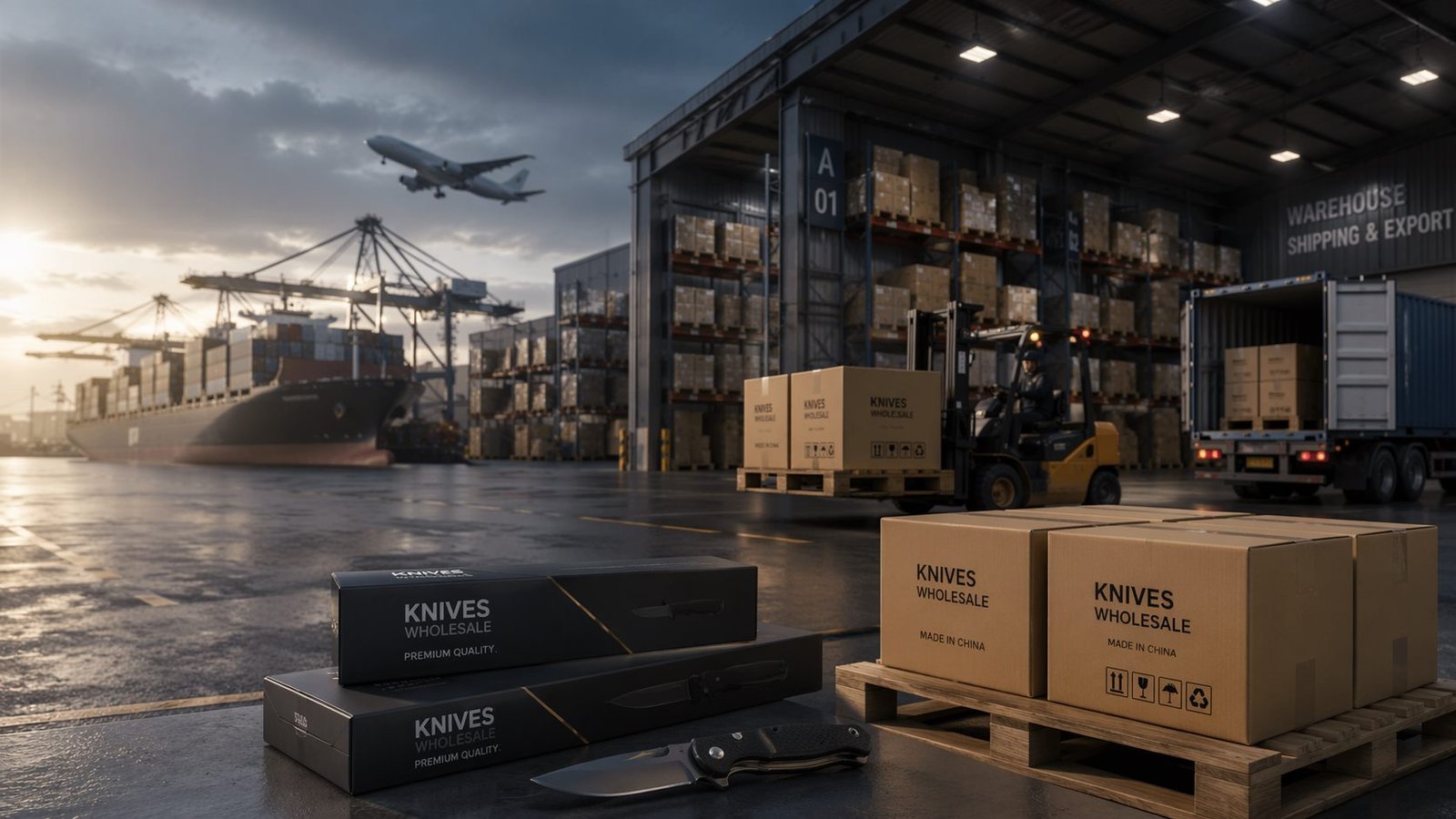 Wholesale knife export cartons for buyer responsibility checks
