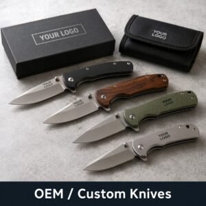 OEM custom knives and private label packaging for wholesale buyers